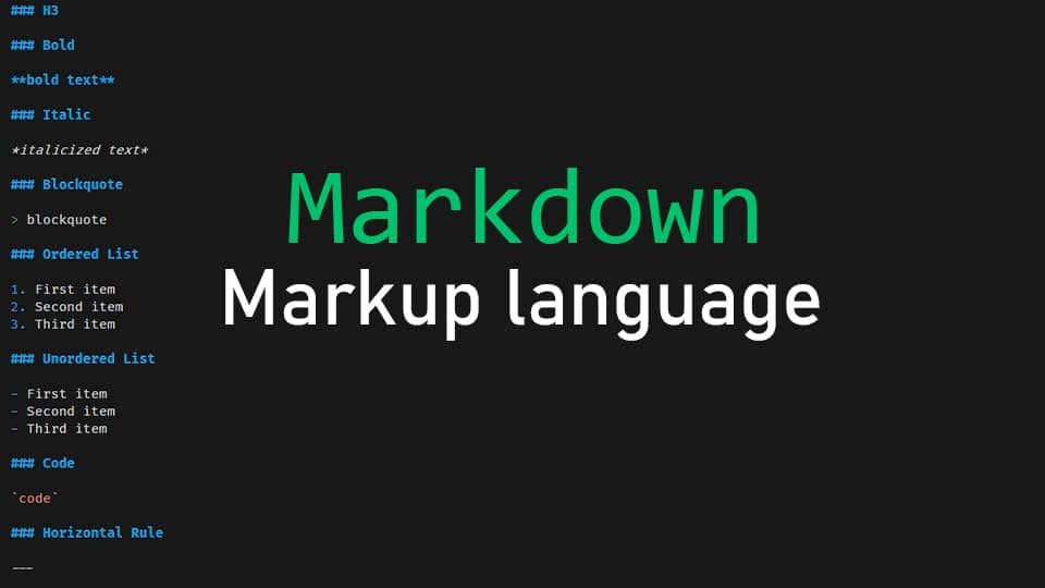 How to create a readme.md? The Markdown Markup Language: Syntax and Usage